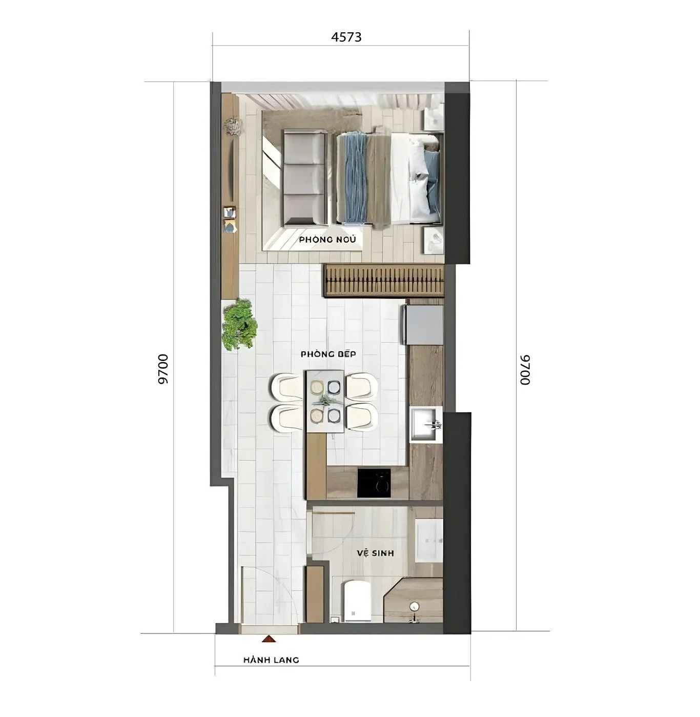 căn hộ studio sun feliza suites