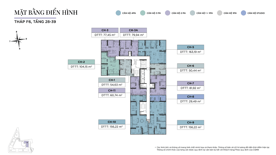 Tháp F6 Sun Fliza Suites T28-T39